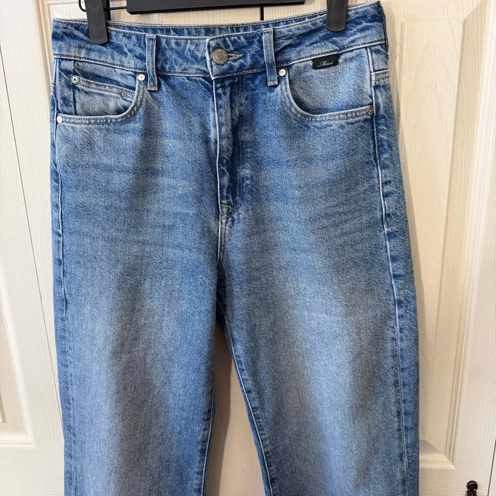 Mavi Jeans Aria High Rise Wide Leg Distressed Hem Womens Size 24 - Picture 3 of 12